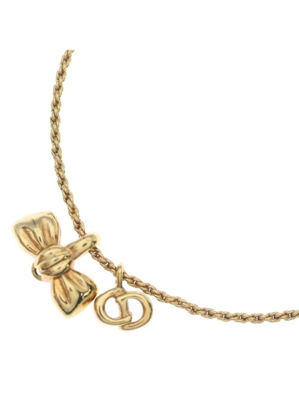Dior Ribbon Motif Necklace